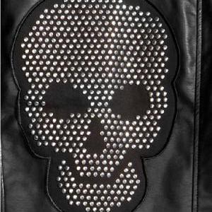 Cool Jackets Coats Skull Patch Pu Leather..