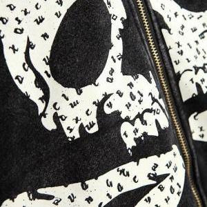 Edgy Hooded Jackets Punk Skull Stars Zipper Fleece..
