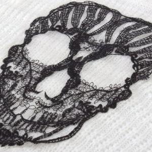 Quirky Embroidery Skull Loose Pullover Sweaters..