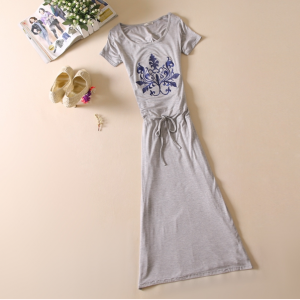 Women's Dress Long Skirt Embroidery..